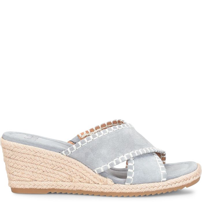 Söfft Indie Shop Sandals Wedge Sandals Chambray Suede (Blue)