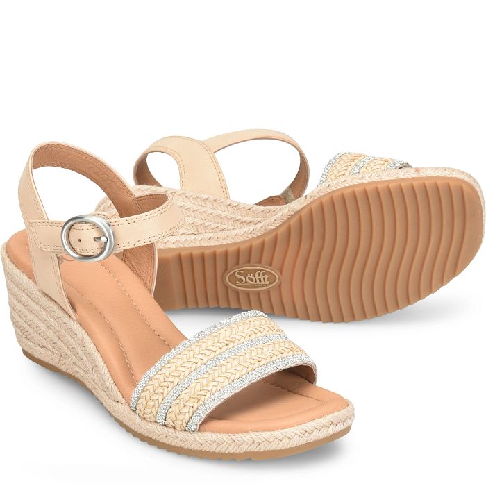 söfft Inez II Shop Sandals Wedge Sandals Beige/Latte (Tan)