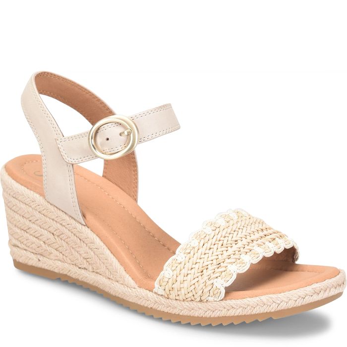 Söfft Inez Shop Sandals Wedge Sandals Beige/Latte (Tan)