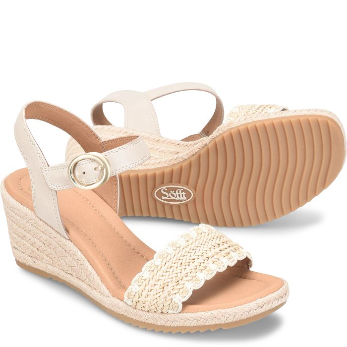 söfft Inez Shop Sandals Wedge Sandals Beige/Latte (Tan)