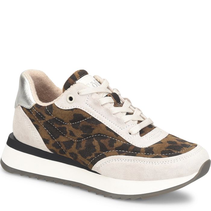 Söfft Jacklyn Shop Sneakers Lace-Up Sneakers Leopard Multi (Animal Print)