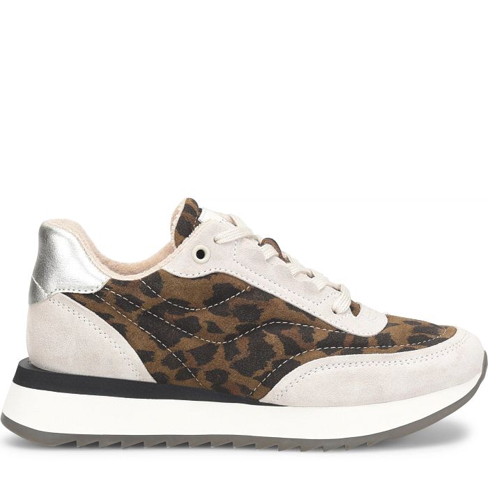 Söfft Jacklyn Shop Sneakers Lace-Up Sneakers Leopard Multi (Animal Print)