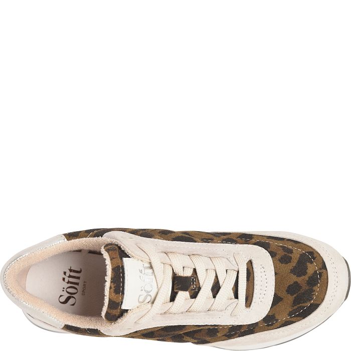 Söfft Jacklyn Shop Sneakers Lace-Up Sneakers Leopard Multi (Animal Print)
