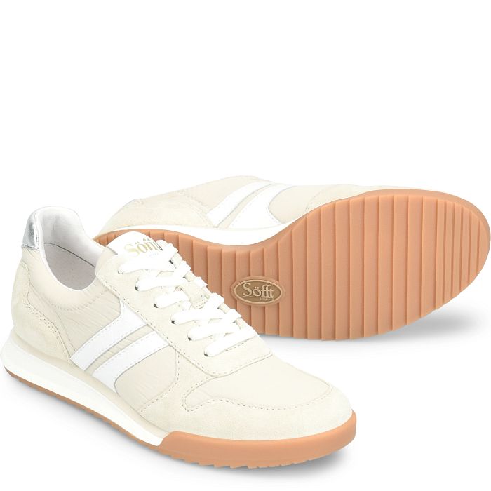 söfft Kameron Shop Sneakers Lace-Up Sneakers White/Beige (Ivory)