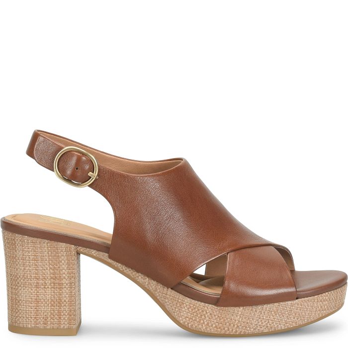 Söfft Liv Shop Heels Heeled Sandals Golden Brown (Brown)