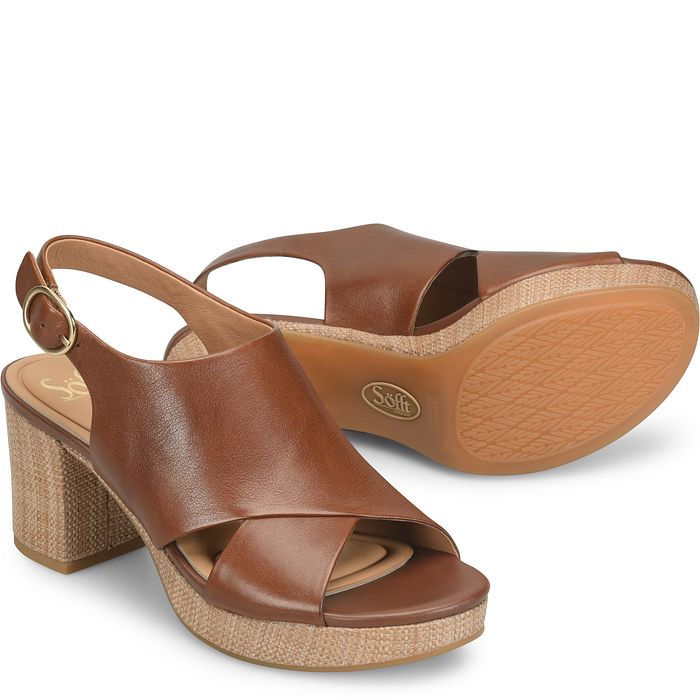 söfft Liv Shop Heels Heeled Sandals Golden Brown (Brown)