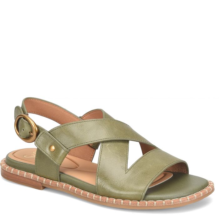 Söfft Nadia Shop Sandals Flat Sandals Hedge Green (Green)