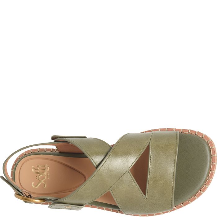 Söfft Nadia Shop Sandals Flat Sandals Hedge Green (Green)