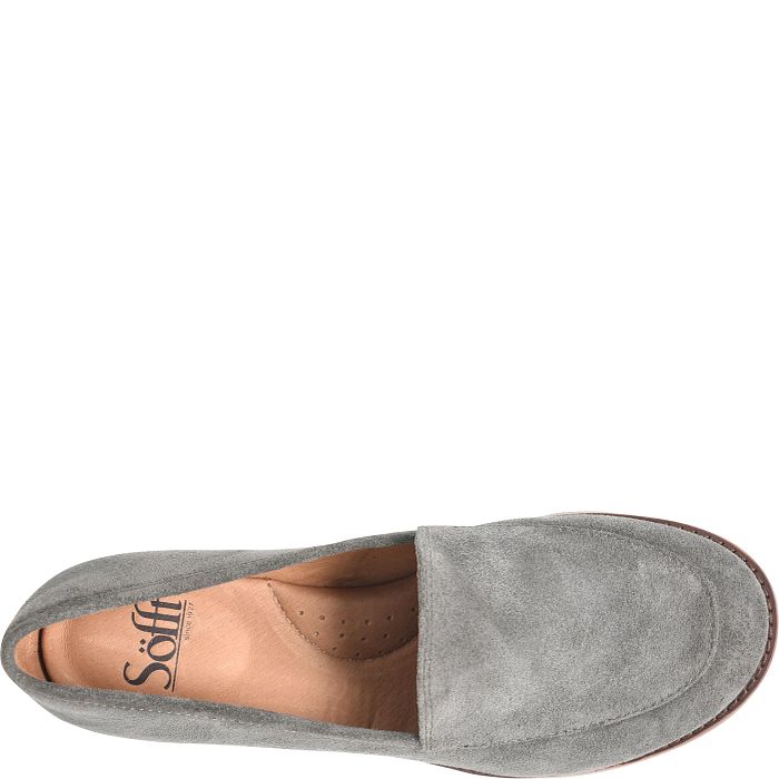 Söfft Napoli Shop Dress Dress Loafers Smoke Suede (Grey)