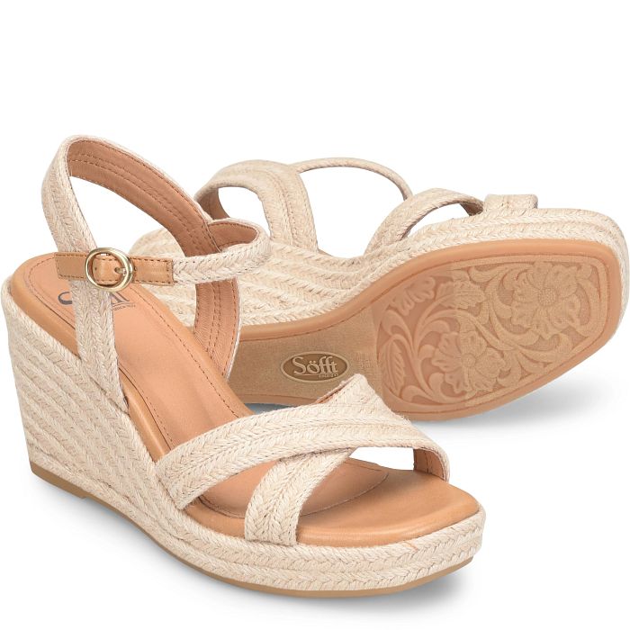 söfft Newbury Shop Sandals Wedge Sandals Natural (Tan)