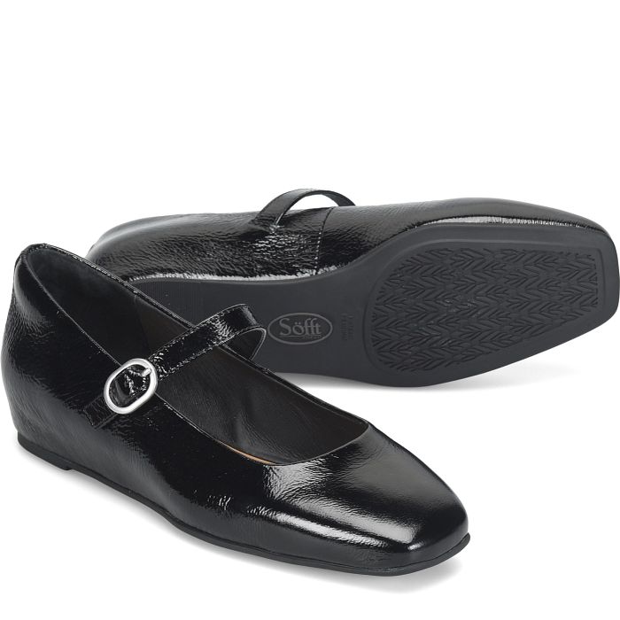 söfft Palma Shop Flats Ballet Flats Black Patent (Black)