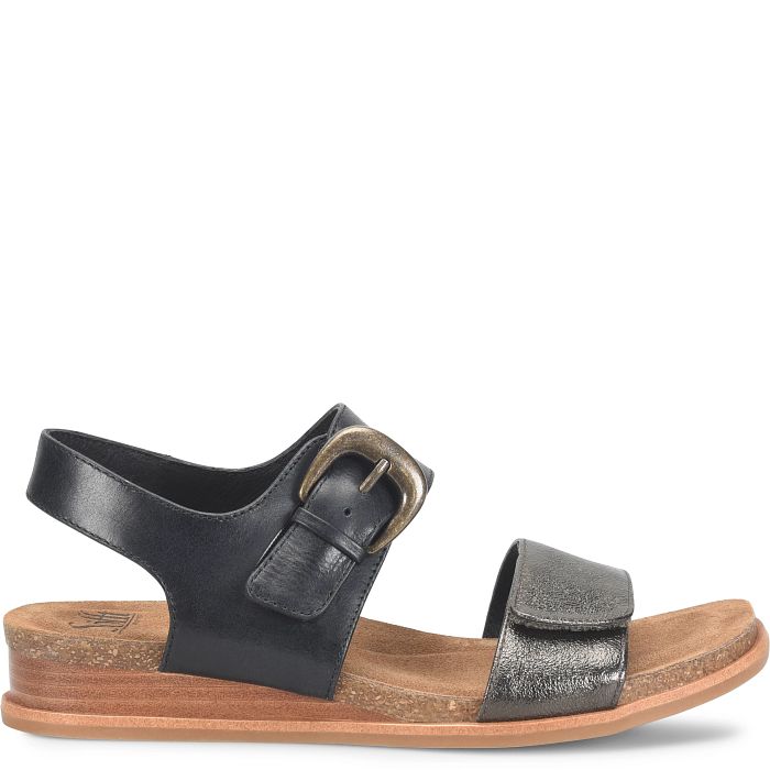 Söfft Peggie Shop Sandals Wedge Sandals Black/Dark Pewter (Black)