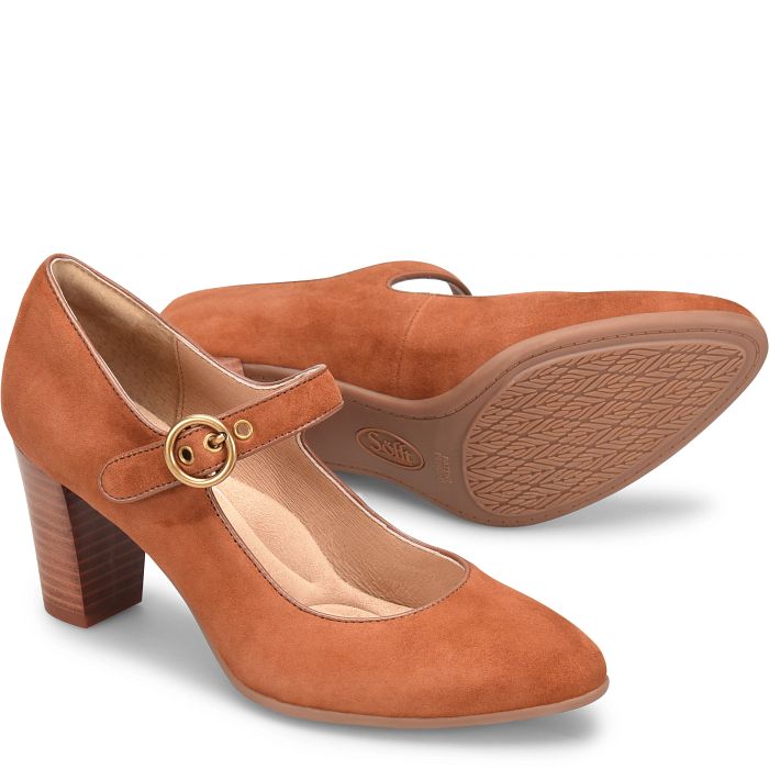 söfft Petra Shop Dress Dress Pumps Russet Brown (Brown)