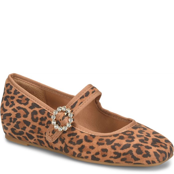 Söfft Peyton Shop Flats Ballet Flats Luggage (Animal Print)