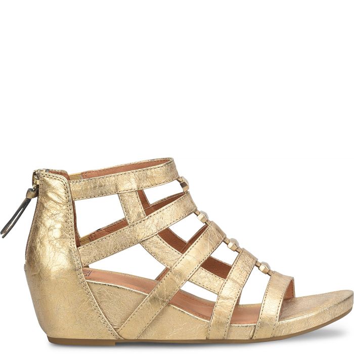 Söfft Rio II Shop Sandals Wedge Sandals Old Gold (Metallic)