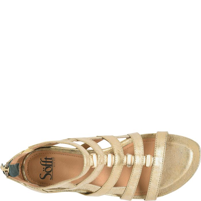 Söfft Rio II Shop Sandals Wedge Sandals Old Gold (Metallic)