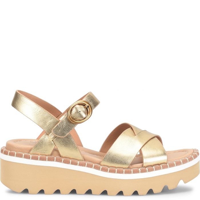 Söfft Ruthie Shop Sandals Platform Sandals Gold (Metallic)