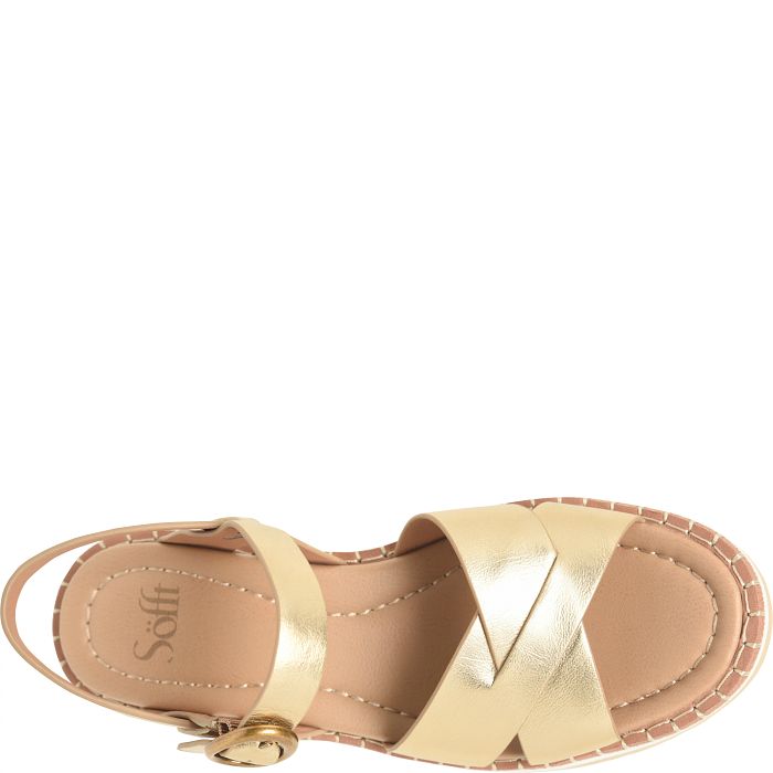 Söfft Ruthie Shop Sandals Platform Sandals Gold (Metallic)