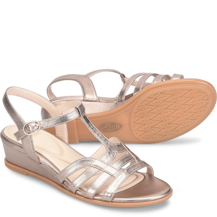 söfft Scarlet Shop Heels Wedges Light Espresso (Metallic)