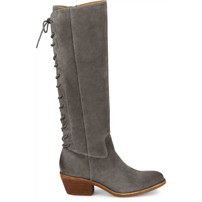 Söfft Sharnell Heel Shop Boots Tall Boots Smoke Suede (Grey)
