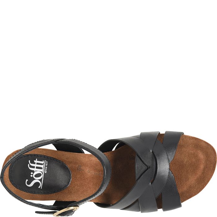 Söfft Carlana Shop Sandals Wedge Sandals Black