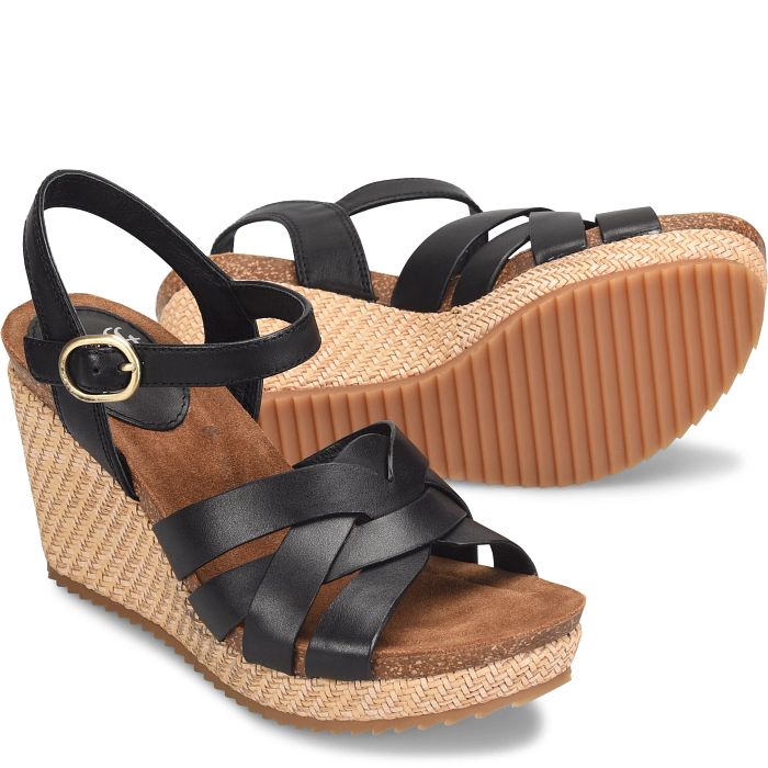 söfft Carlana Shop Sandals Wedge Sandals Black