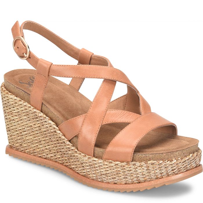 Söfft Devyn Shop Sandals Wedge Sandals Luggage (Tan)