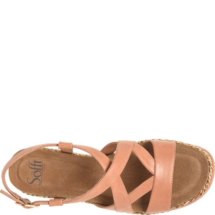 Söfft Devyn Shop Sandals Wedge Sandals Luggage (Tan)