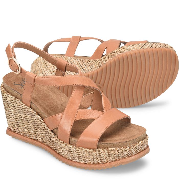söfft Devyn Shop Sandals Wedge Sandals Luggage (Tan)
