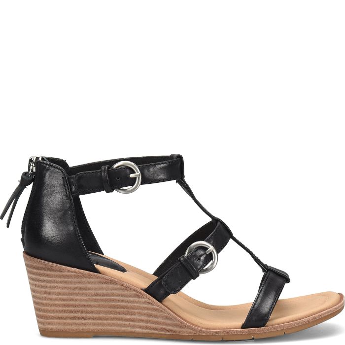 Söfft Gaige Shop Sandals Wedge Sandals Black