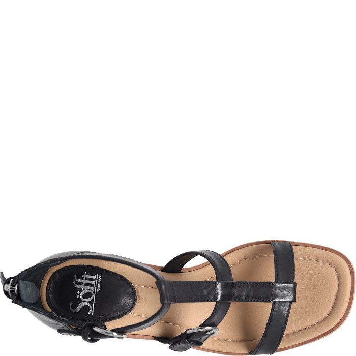 Söfft Gaige Shop Sandals Wedge Sandals Black