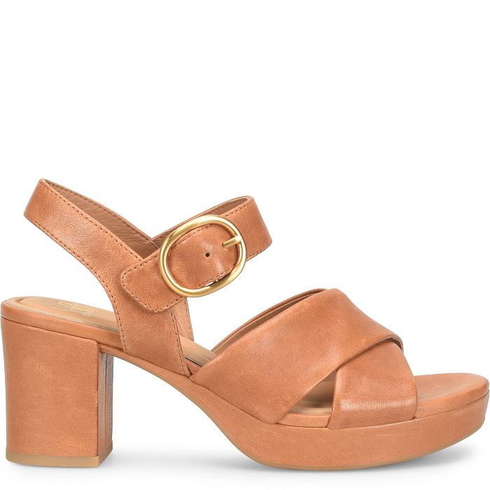 Söfft Lizzie Shop Heels Heeled Sandals Luggage (Tan)
