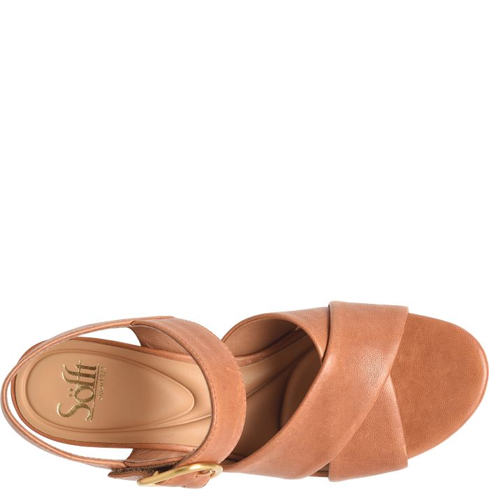 Söfft Lizzie Shop Heels Heeled Sandals Luggage (Tan)