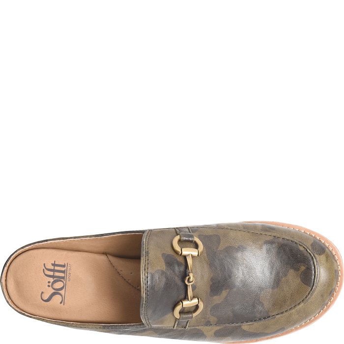 Söfft Naoko Shop Flats Loafers Olive (Green)