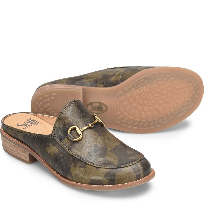 söfft Naoko Shop Flats Loafers Olive (Green)
