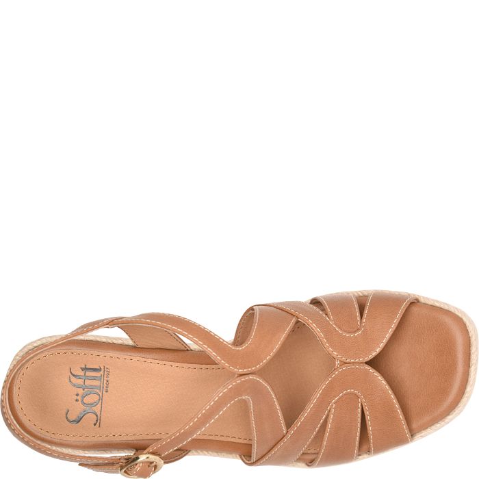Söfft Norma Shop Sandals Wedge Sandals Sand (Brown)