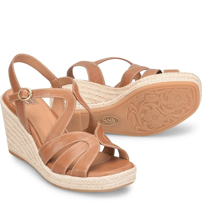 söfft Norma Shop Sandals Wedge Sandals Sand (Brown)
