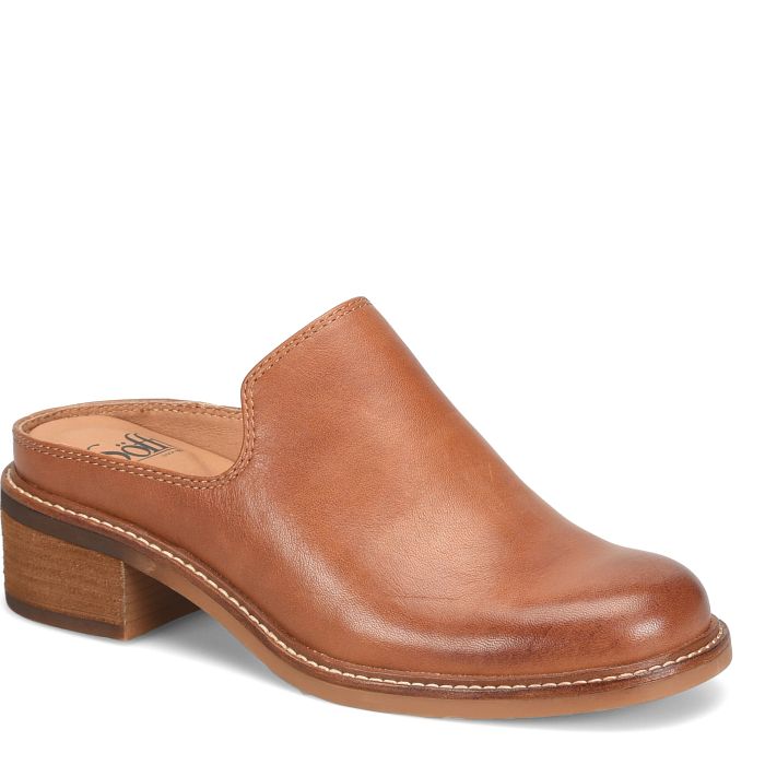 Söfft Trinity Shop Flats Mules Luggage (Tan)