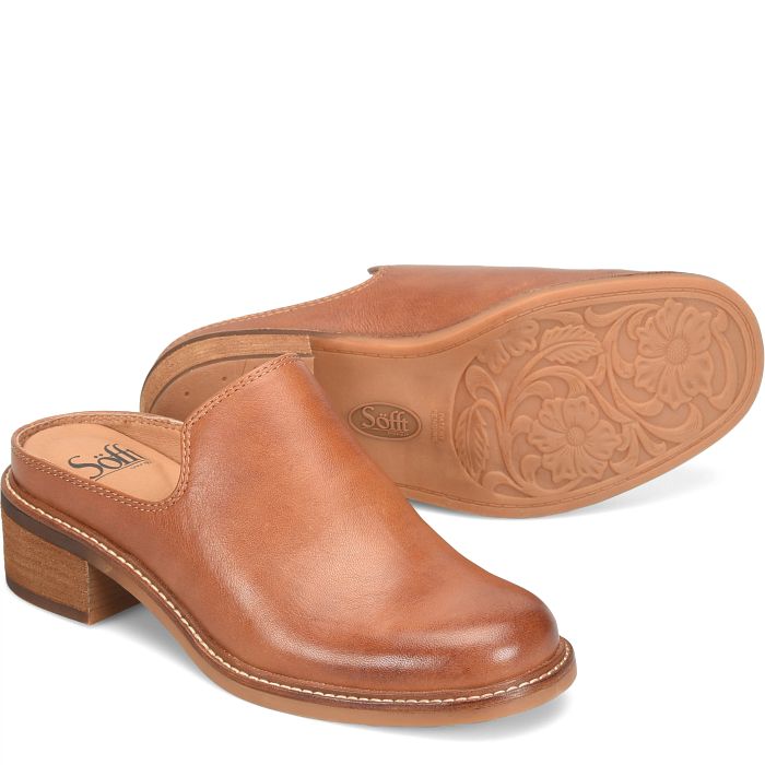 söfft Trinity Shop Flats Mules Luggage (Tan)