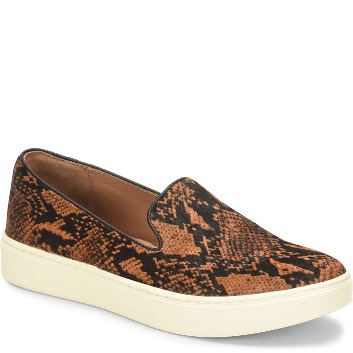 Söfft Somers Slip On Shop Sneakers Slip-On Sneakers Cognac Snake (Animal Print)