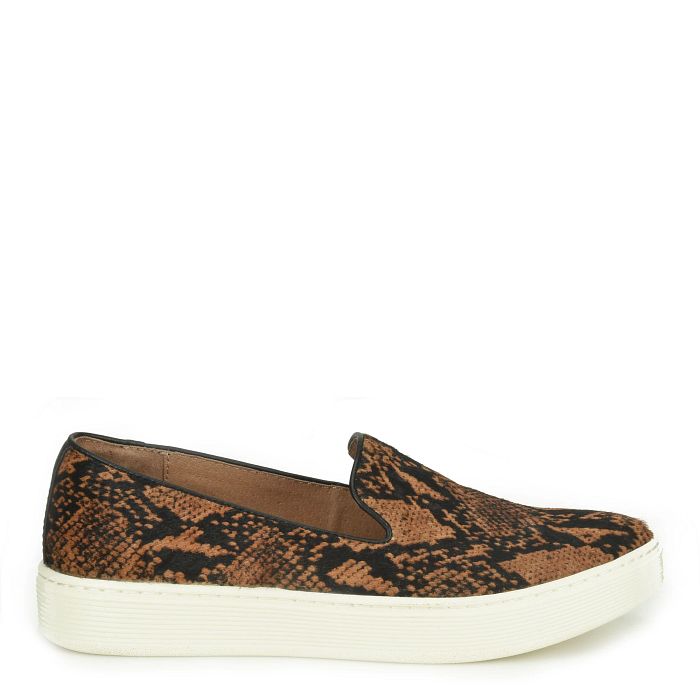 Söfft Somers Slip On Shop Sneakers Slip-On Sneakers Cognac Snake (Animal Print)