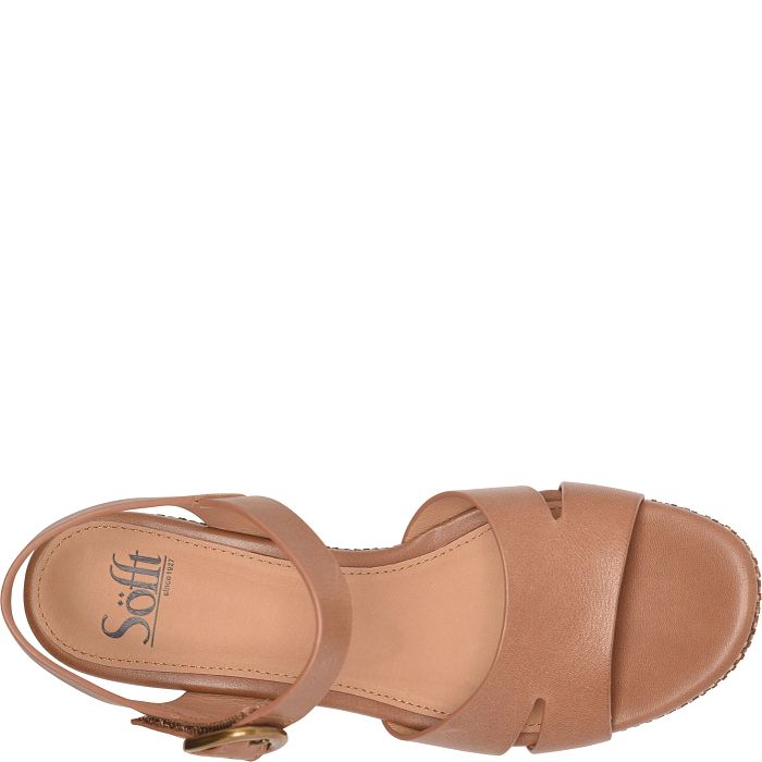 söfft Vanessa Shop Sandals Wedge Sandals Sand (Brown)