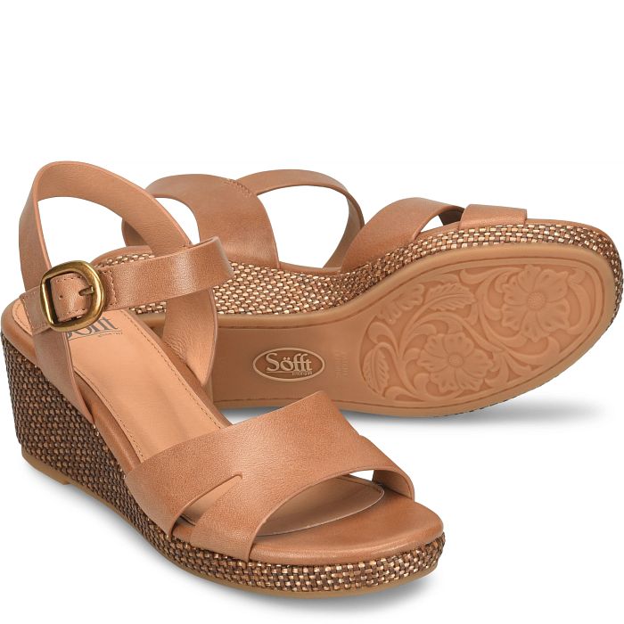 söfft Vanessa Shop Sandals Wedge Sandals Sand (Brown)