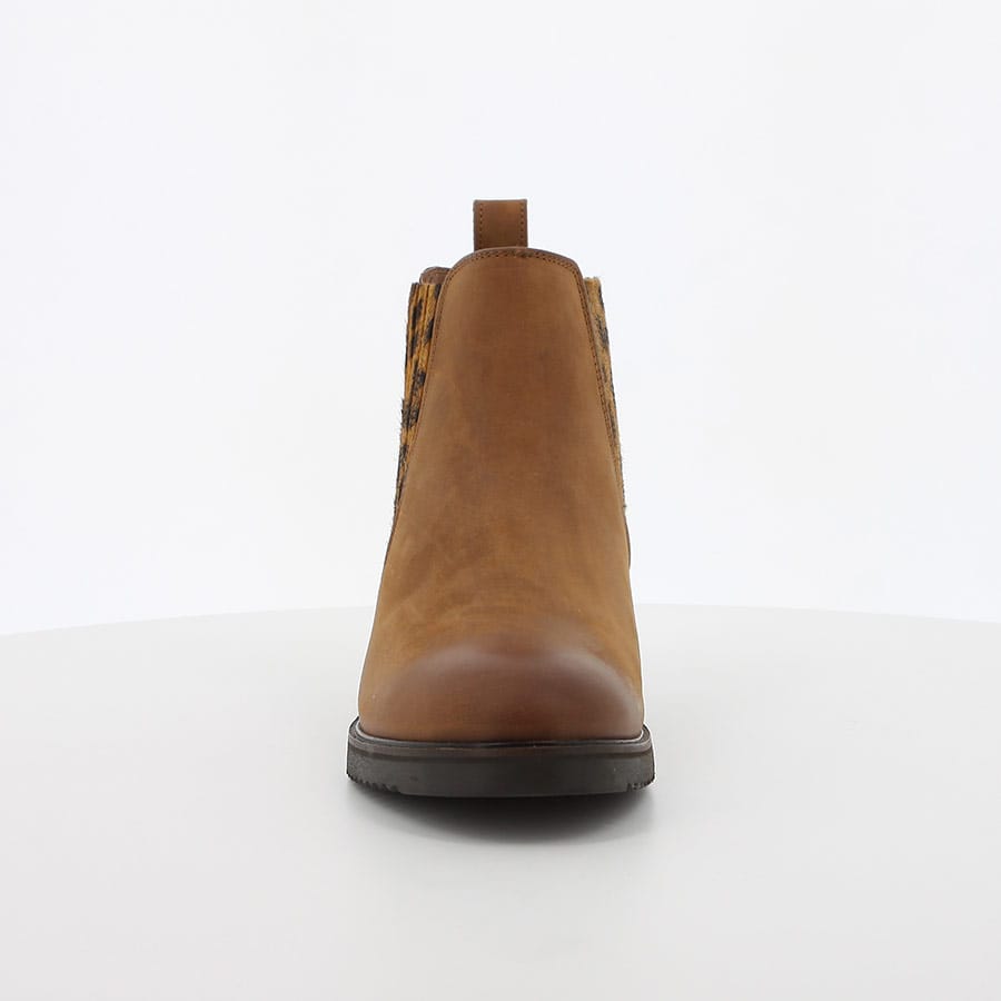 Soft Style Hush Huppies Stella Leather Ankle Boots Tan