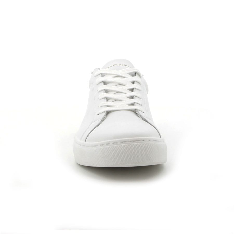 Soft Style Hush Puppies Adi Microfibre Leather Sneakers White