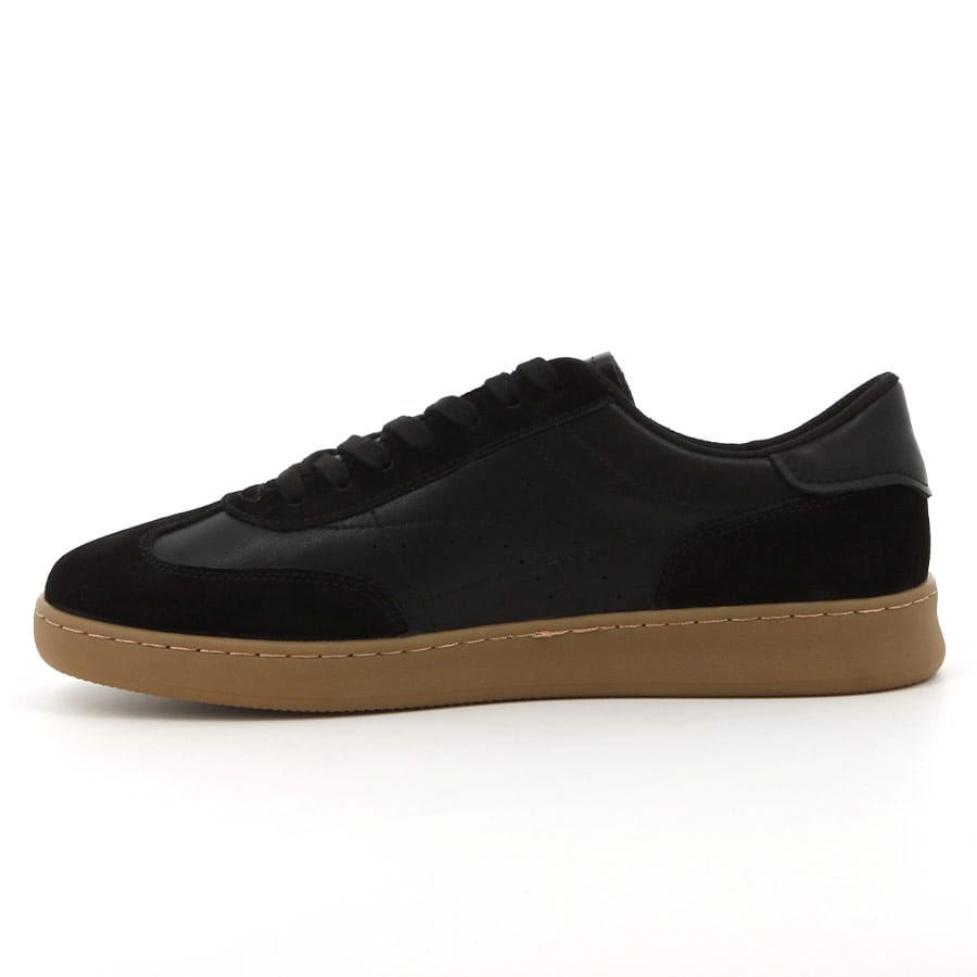 Soft Style Hush Puppies Alec Sneakers Black Leather