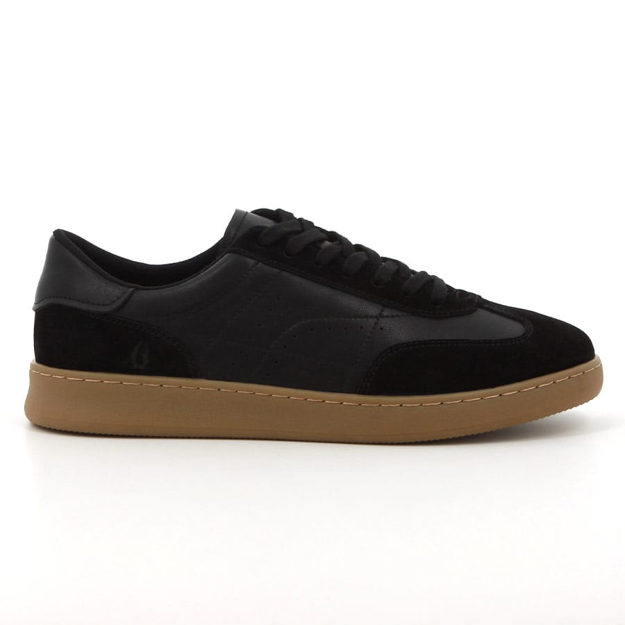 soft style Hush Puppies Alec Sneakers Black Leather