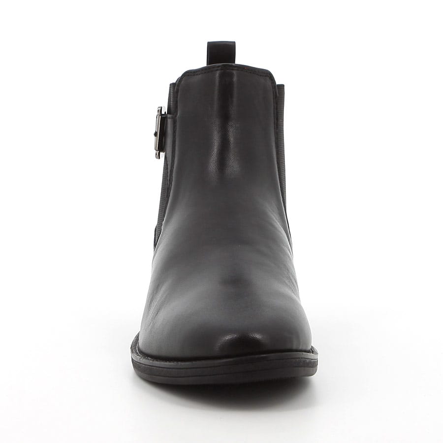 Soft Style Hush Puppies Annika Leather Ankle Boot Black