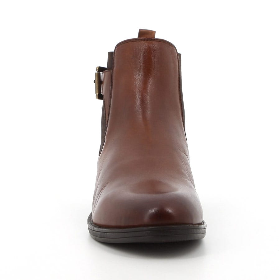 Soft Style Hush Puppies Annika Leather Ankle Boot Tan