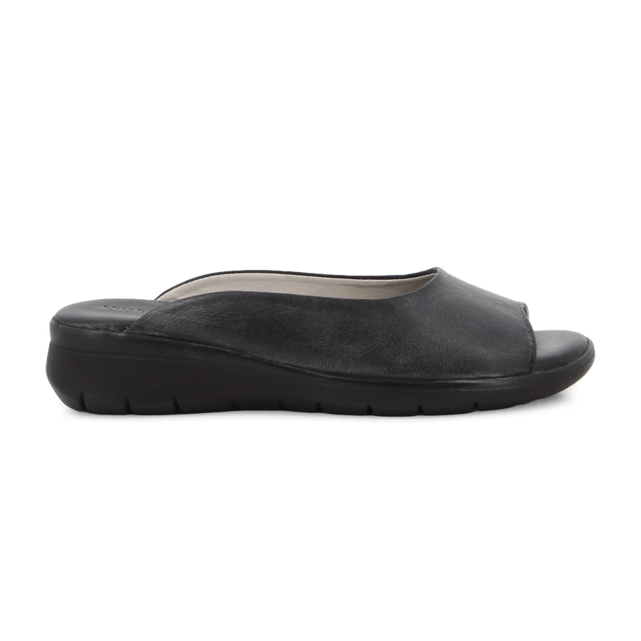 soft style Hush Puppies Ansari Sandals Black Nappa Leather